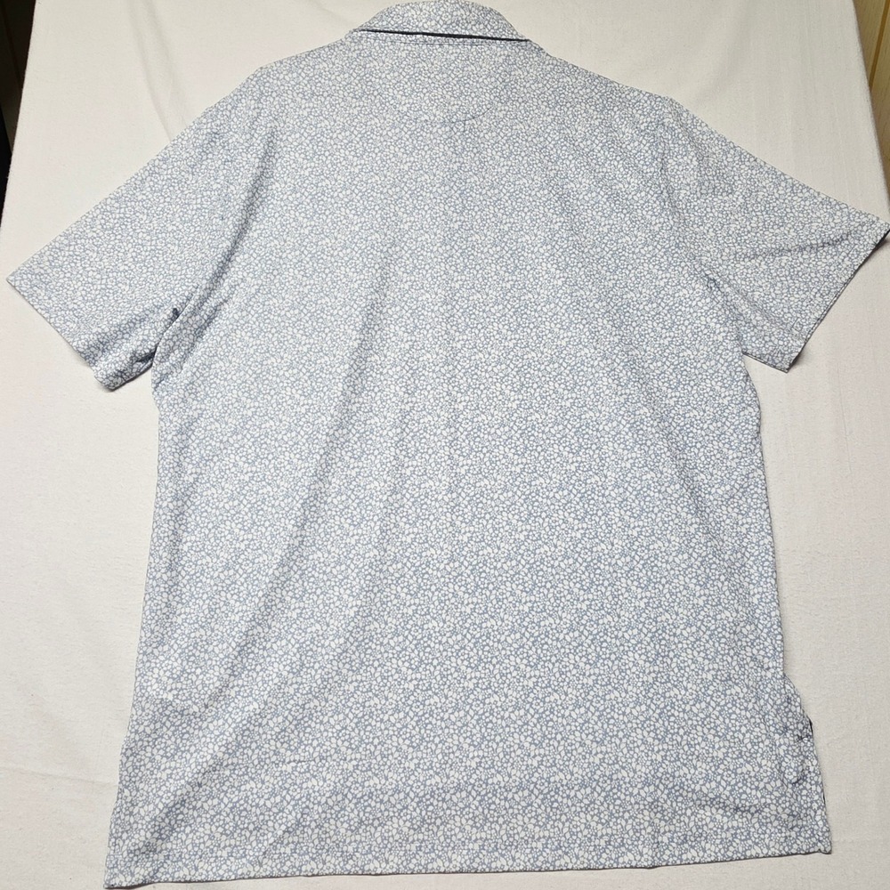 RLX Ralph Lauren Polo Shirt Men's L Blue Petal Floral Golf Concept 1 NWT - Picture 10 of 12